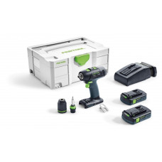 Акумуляторний дриль-шурупокрут безщітковий FESTOOL - T 18+3 Li 3,0 COMPACT (574908)