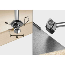 Фреза для профілювання фасок Festool S8 HW 45° D27 12x12 KL (499807)