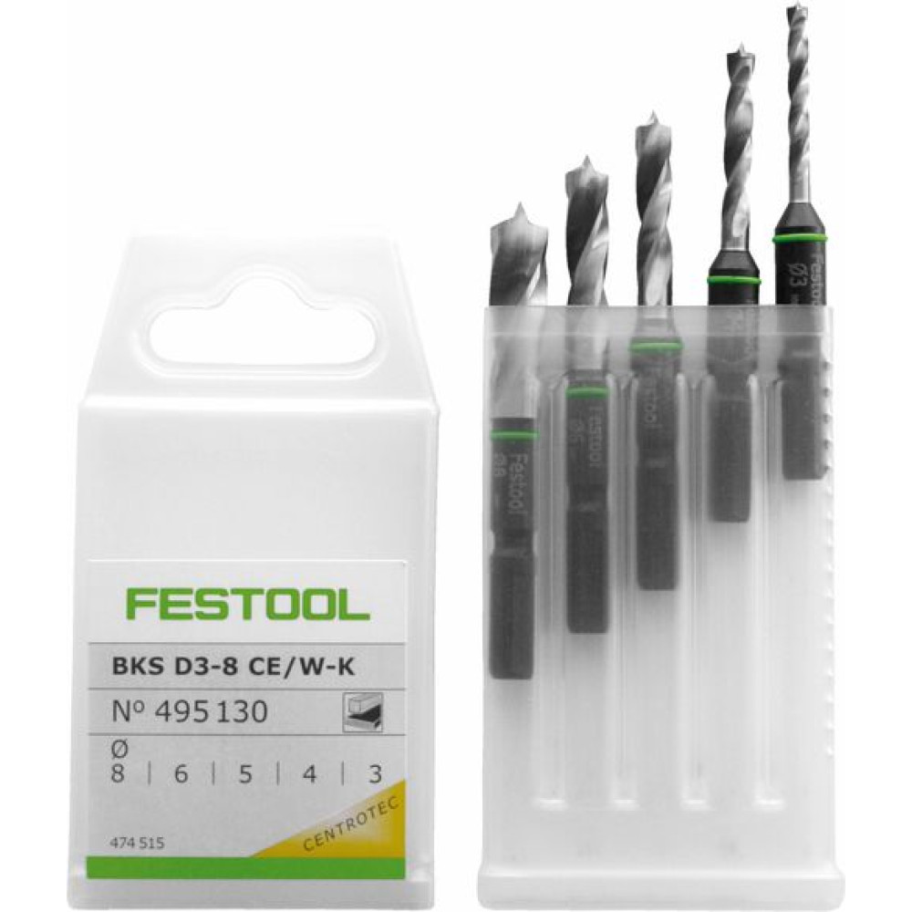 Festool Кассета со свёрлами BKS D 3-8 CE/W-K 495130