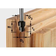 Festool Фреза ступенчатая HW D16,3/12,3/9,3 S12 492713