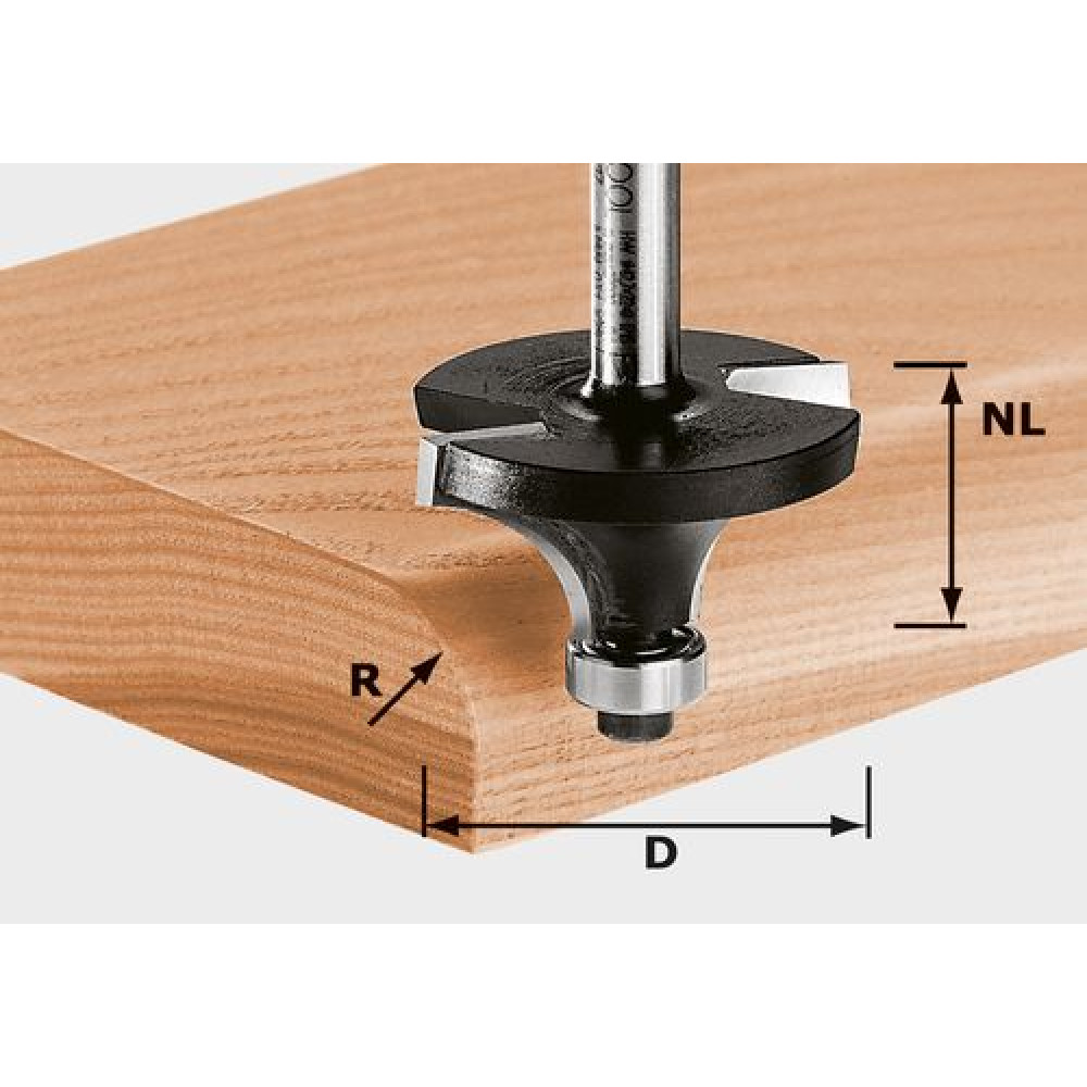 Festool Скругляющая фреза HW S8 D38,1/R12,7 KL 491016