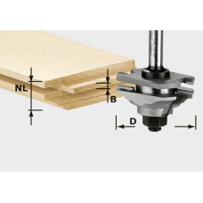 Festool Фреза багетная гребневая HW S8 D46 x D12-FD 490643