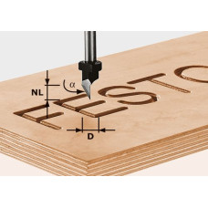 Festool Фреза шрифтовая HS S8 D11/60° 491002